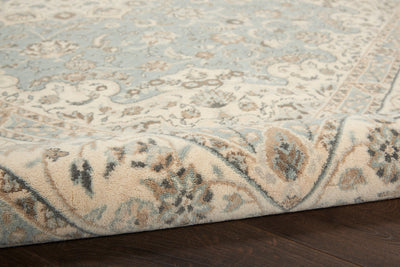 product image for living treasures aqua ivory rug by nourison nsn 099446738127 7 92