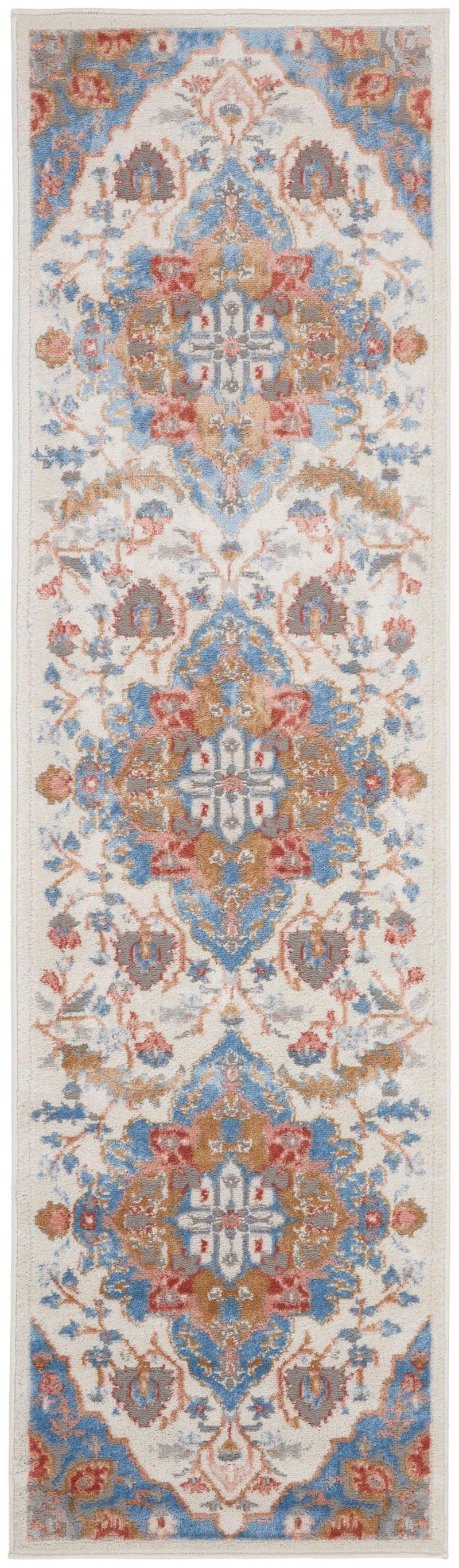 media image for elation ivory blue rug by nourison 99446840899 redo 2 233