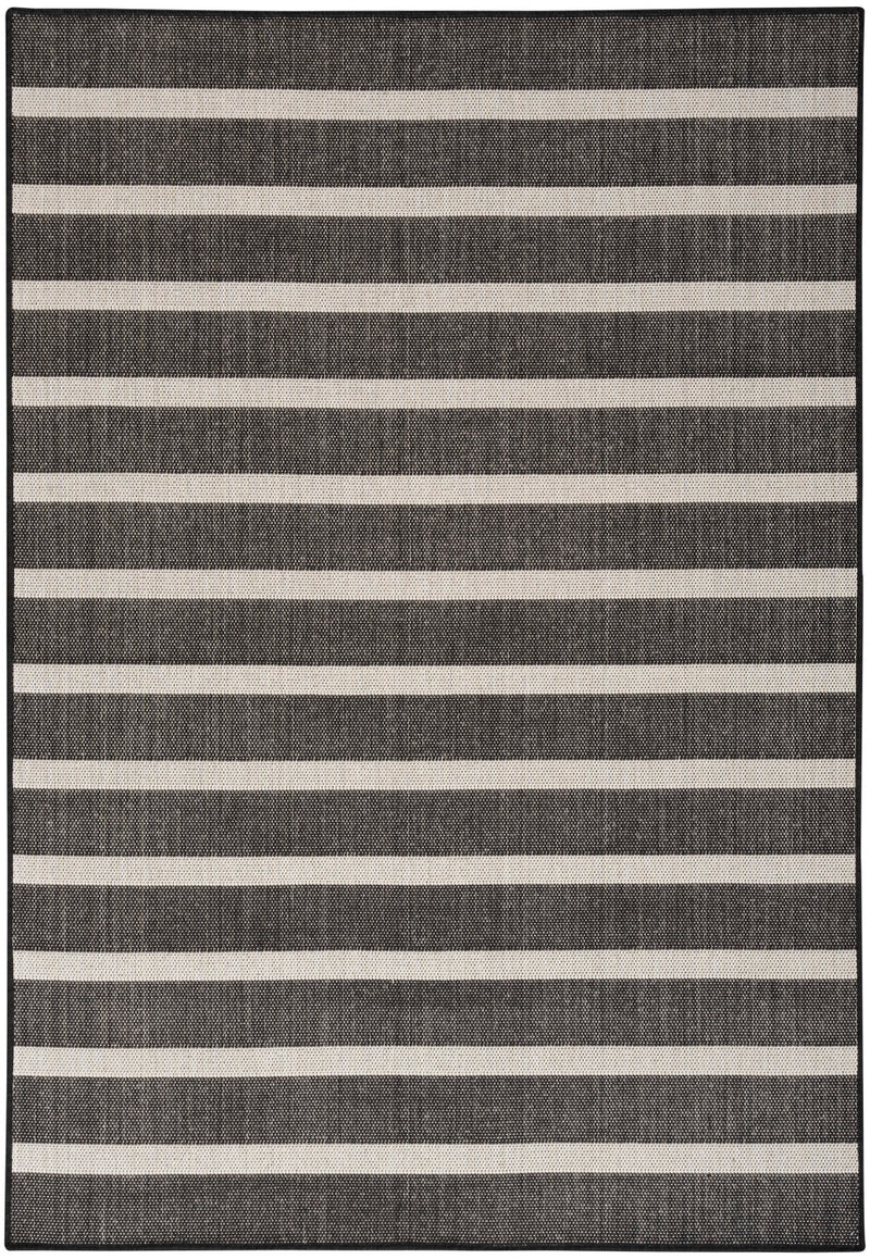 media image for Nourison Home Positano Black Ivory Modern Rug By Nourison Nsn 099446903303 1 286