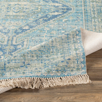 product image for Zainab Cotton Sky Blue Rug Fold Image 66