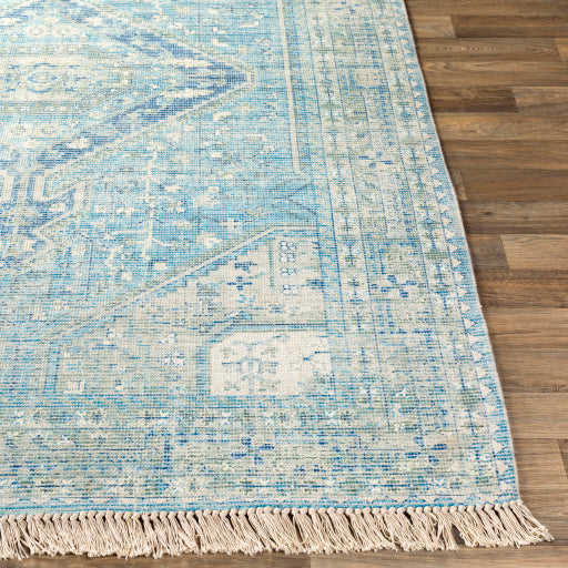 media image for Zainab Cotton Sky Blue Rug Front Image 228