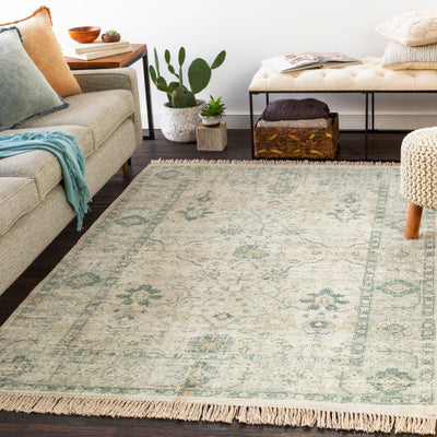 product image for Zainab Cotton Sage Rug Roomscene Image 24