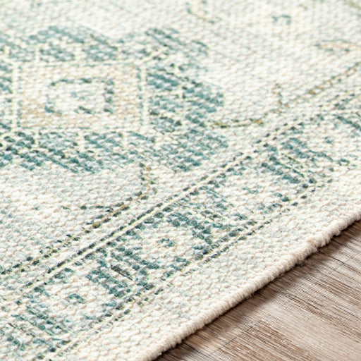 media image for Zainab Cotton Sage Rug Texture Image 295