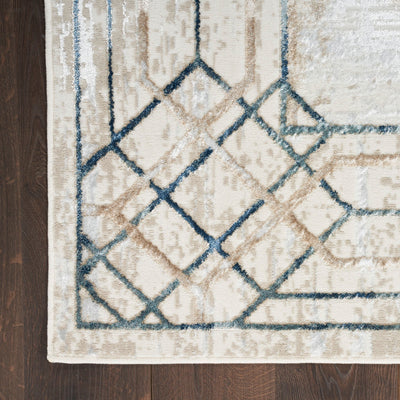 product image for Nourison Home Glitz Ivory Taupe Mid Century Modern Rug By Nourison Nsn 099446134189 6 1