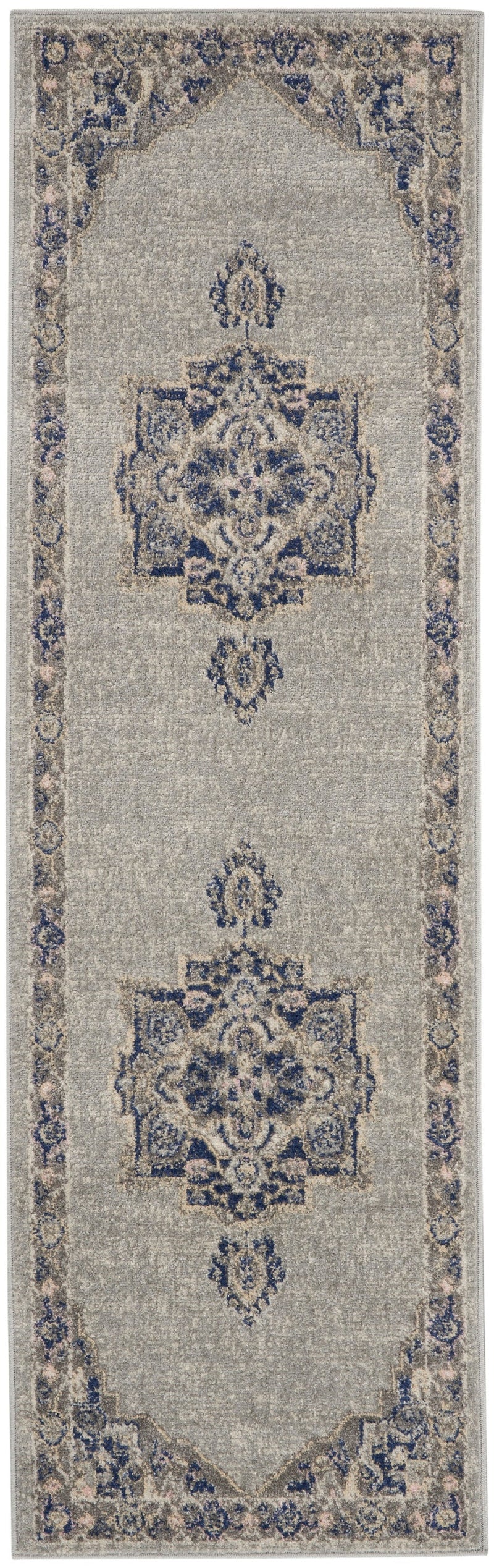 media image for tranquil grey navy rug by nourison nsn 099446816665 3 254