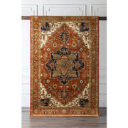 Zeus Nz Wool Rust Rug in Various Sizes Fold Image