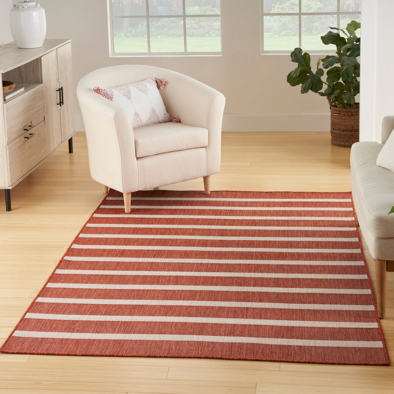 media image for Nourison Home Positano Terracotta Ivory Modern Rug By Nourison Nsn 099446903877 6 210