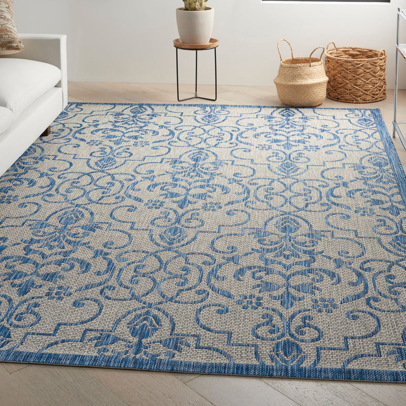 media image for country side ivory blue rug by nourison 99446808165 redo 6 285