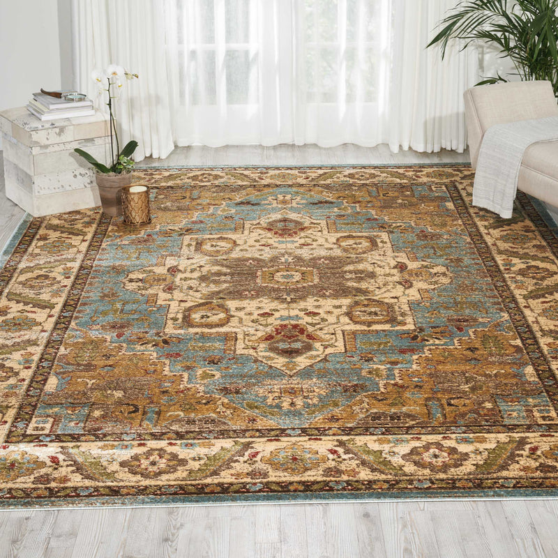 media image for delano blue rug by nourison nsn 099446370259 6 282