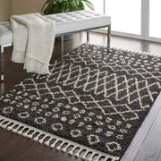 moroccan shag charcoal rug by nourison nsn 099446462459 10