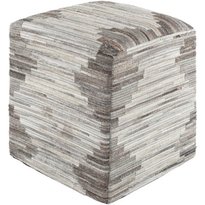 product image for Zander Black Pouf Flatshot Image 54