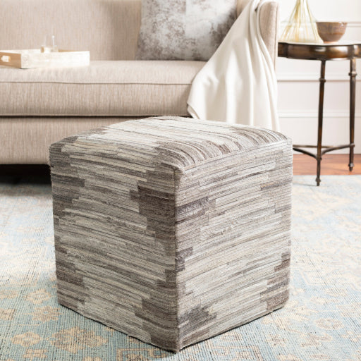 media image for Zander Black Pouf Styleshot Image 223