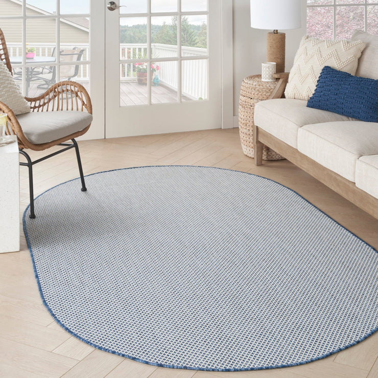 Nourison Home Courtyard Ivory Blue Modern Rug By Nourison Nsn 099446161444 15