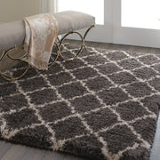 luxe shag charcoal beige rug by nourison 99446459534 redo 6