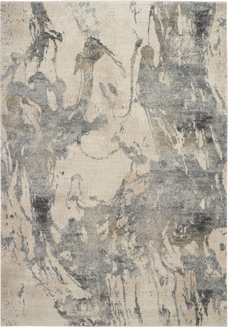 media image for fusion cream grey rug by nourison 99446488329 redo 1 267