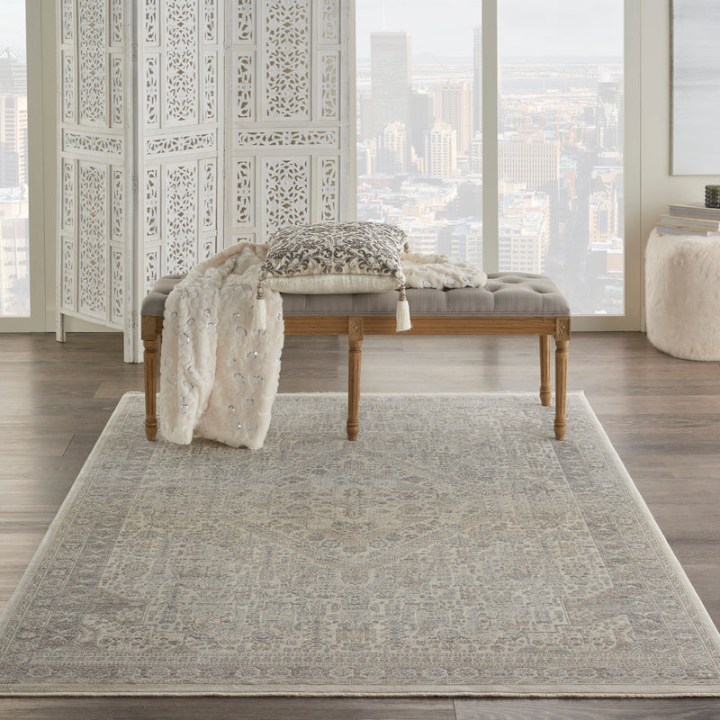 media image for lustrous weave ivory beige rug by nourison 99446751867 redo 4 235