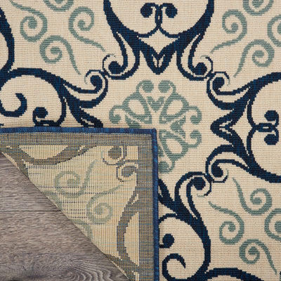 product image for caribbean ivory navy rug by nourison nsn 099446334176 4 14