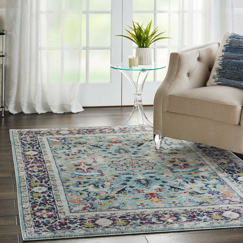 media image for ankara global teal multicolor rug by nourison 99446498366 redo 7 252